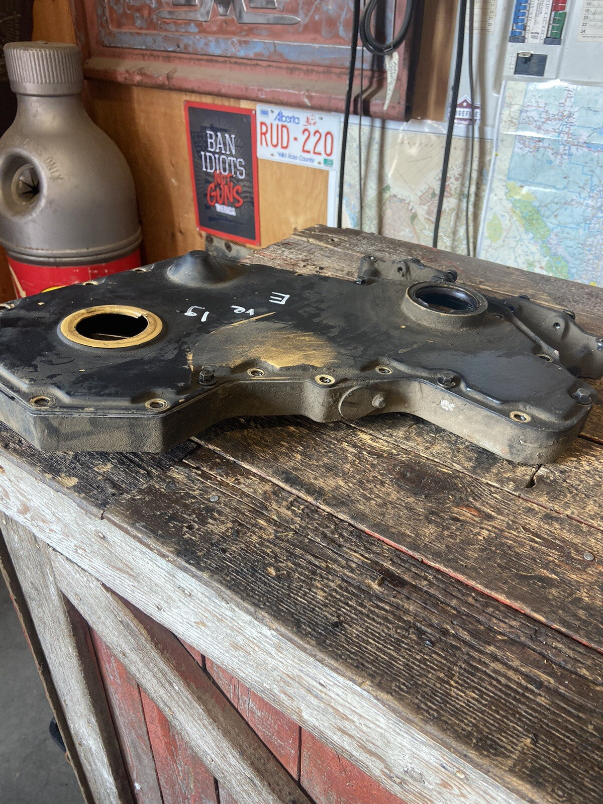 OEM 1989 - 1993 1ST GEN DODGE 5.9L 12V CUMMINS TIMING CASE COVER 3918872 3905203