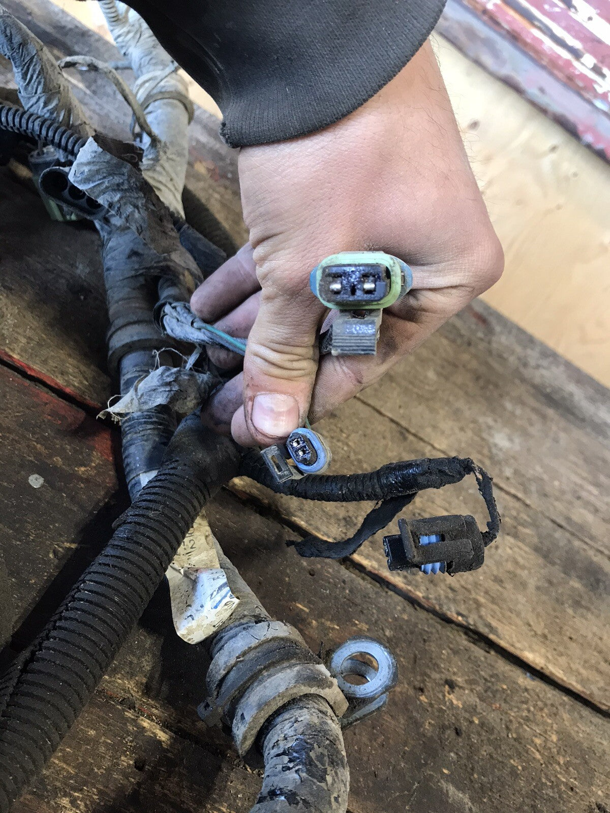 2002 DODGE RAM 2500 3500 CUMMINS MANUAL COMPLETE ENGINE WIRING HARNESS 3949898