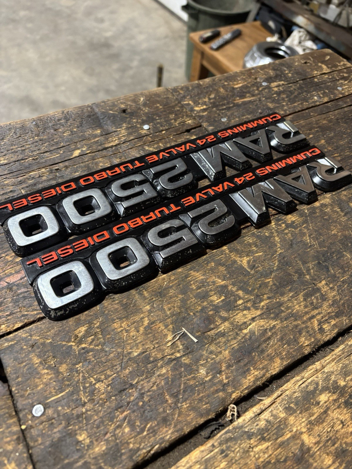 1998 .5-2002 DODGE RAM 2500 5.9L 24V CUMMINS DOOR EMBLEMS DECALS