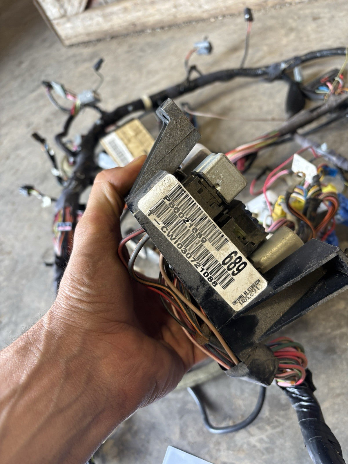 1997 DODGE RAM 25003500 CUMMINS AUTO LARAMIE LOADED DASH WIRING HARNESS 56021689