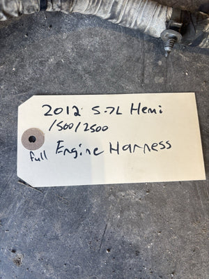2012 RAM 1500 2500 5.7L HEMI FULL ENGINE WIRING HARNESS