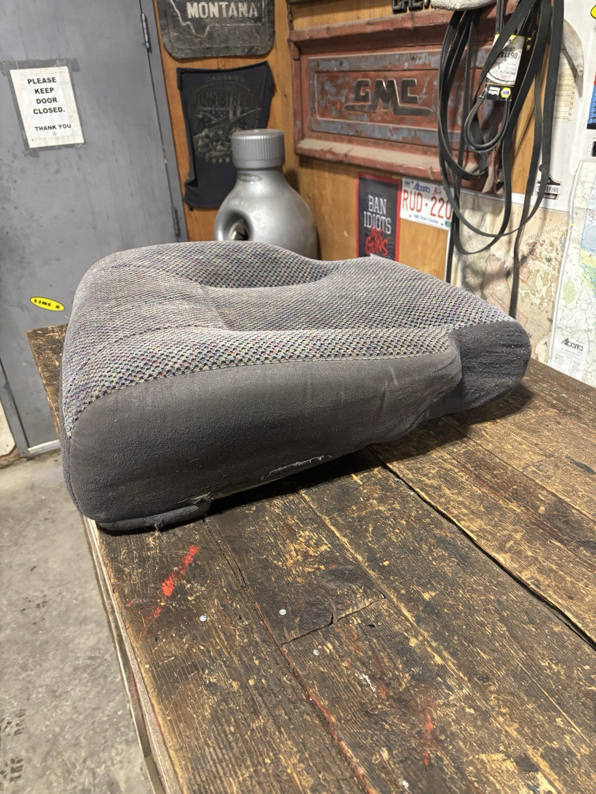 1998-2002 DODGE RAM 1500 2500 3500 DRIVER SIDE DARK GREY AGATE SEAT CUSHION