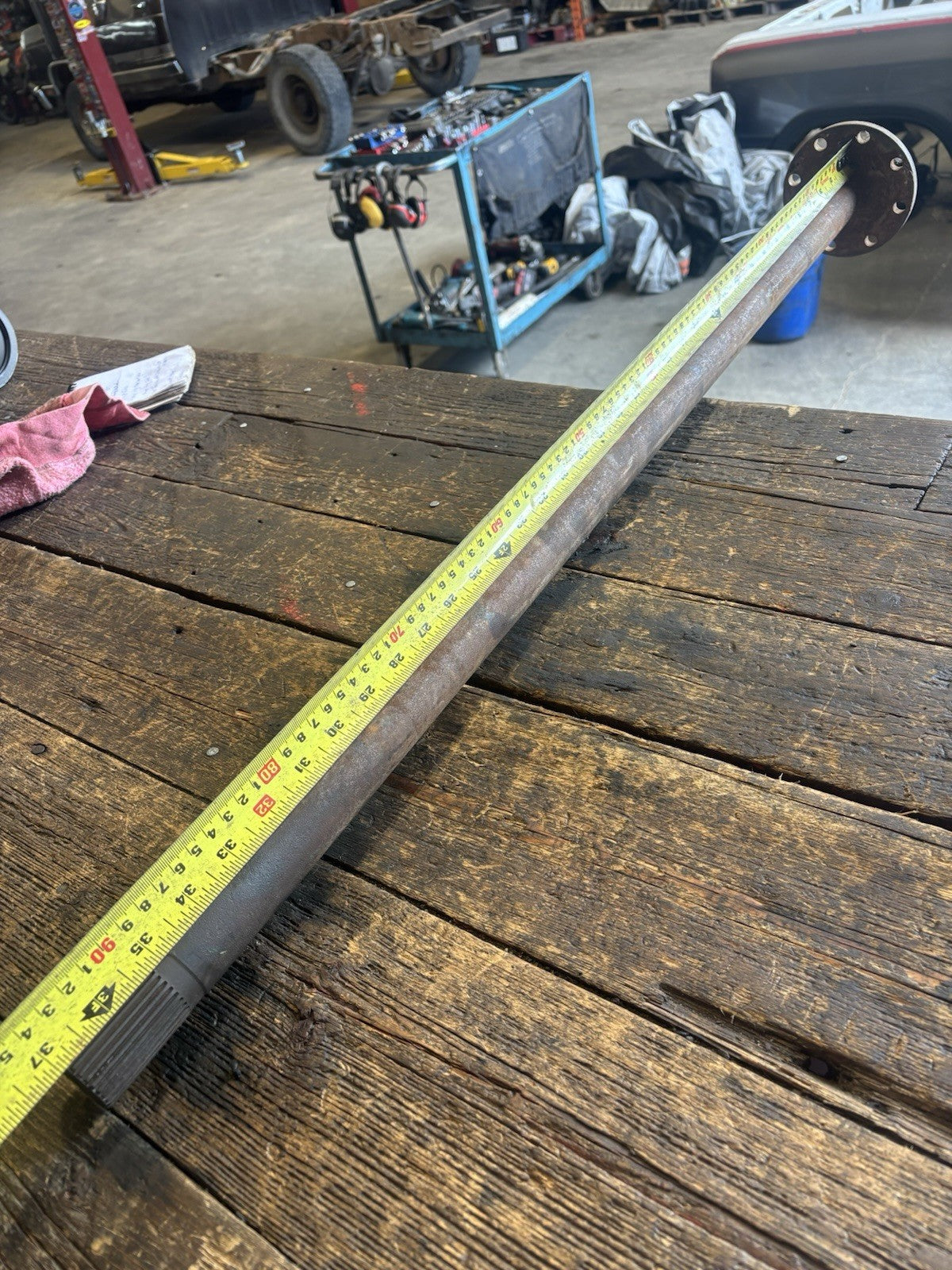 1989 - 1993 DODGE RAM 350 DUALLY REAR AXLE SHAFT 37" INSIDEOF FLANGE CAB CHASSIS