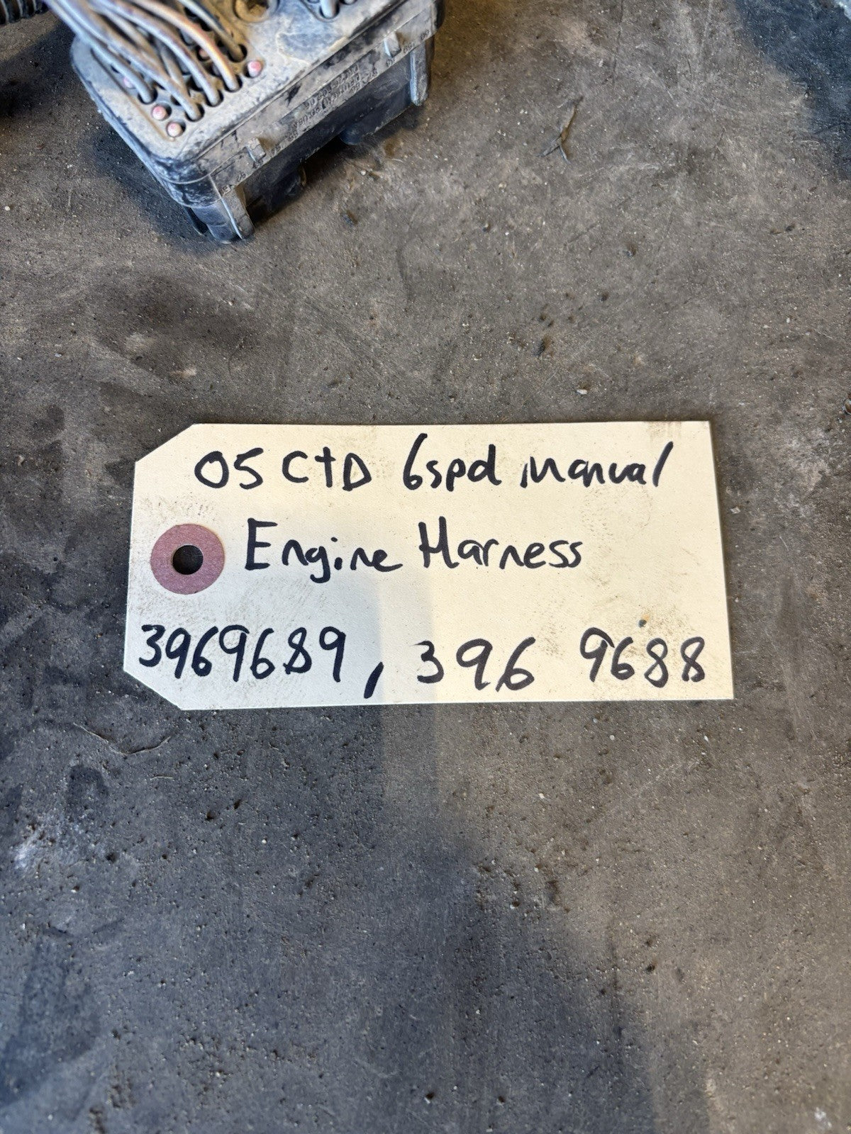 2004 .5 2005 DODGE RAM CUMMINS 6SPD MANUAL FULL ENGINE HARNESS 3969689 3969688