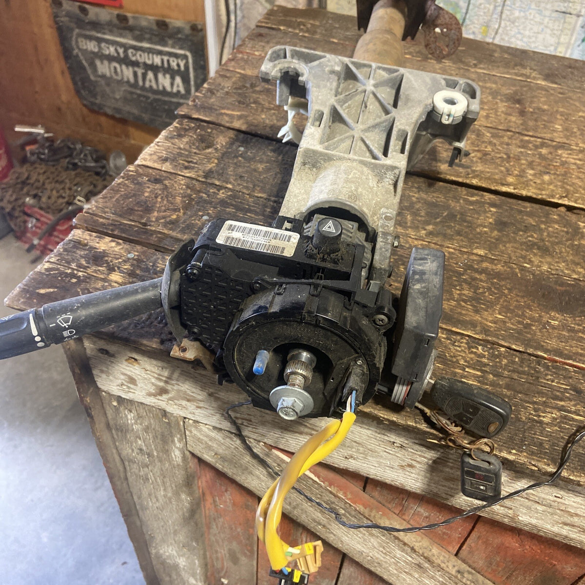 2007 - 2009 DODGE RAM 2500 3500 CUMMINS AUTOMATIC STEERING COLUMN 05057493aa