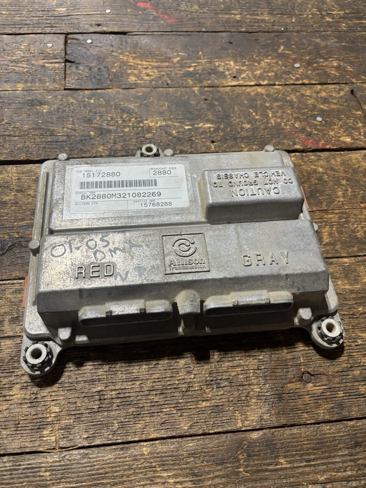 2001- 2005 GMC CHEV TCM 6.6L DIESEL Duramax Transmission Control Module 15172880