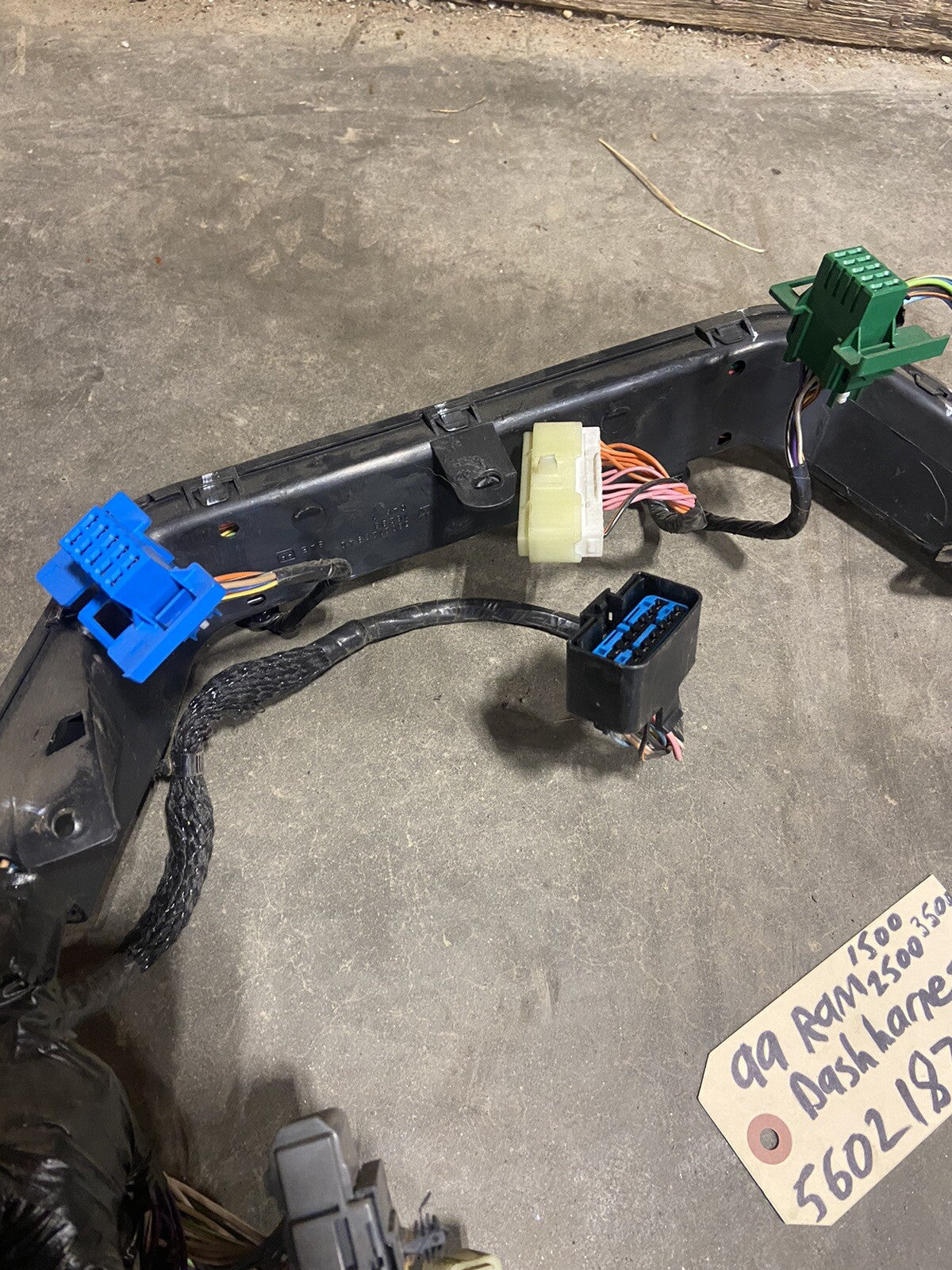 1999 DODGE RAM 1500 2500 3500 CUMMINS DASH WIRING HARNESS 56021873AE