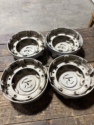 OEM 2003 - 2012 Dodge Ram 2500/3500 SET OF GREY Center HUB Caps 52121450AD