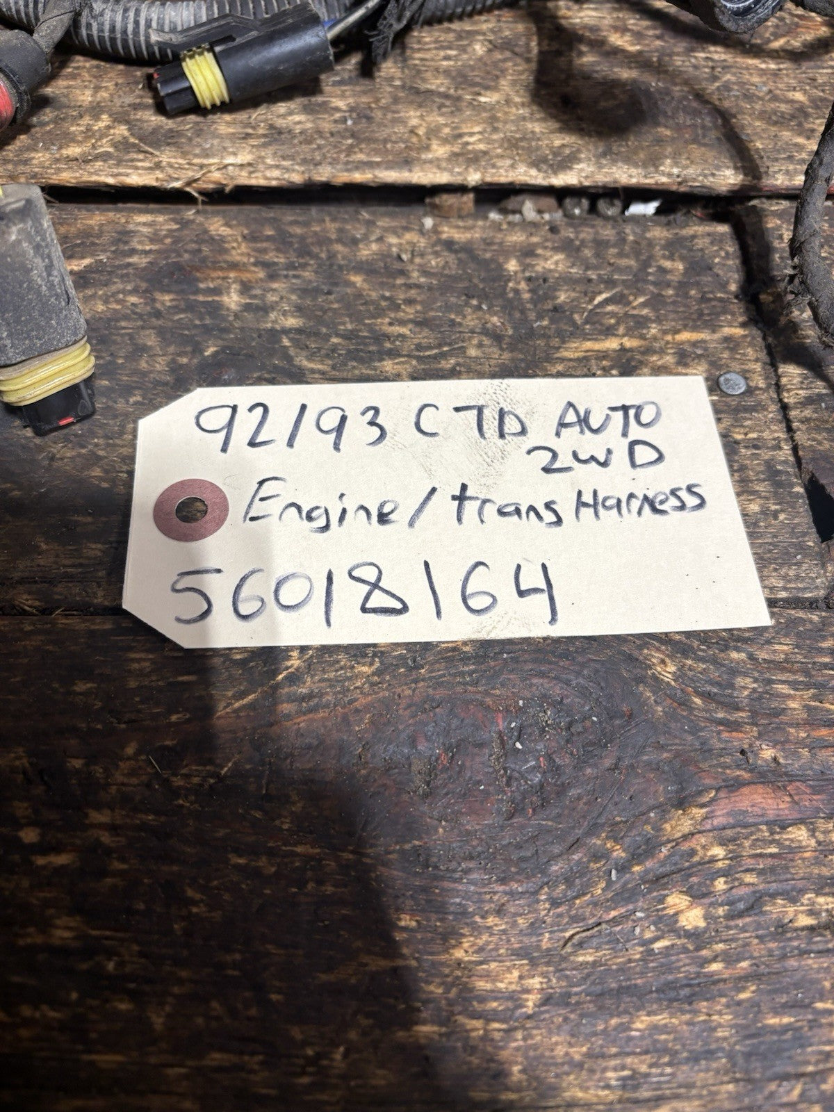 1992 1993 DODGE RAM 250 350 2wd 5.9L CUMMINS ENGINE HARNESS AUTOMATIC 56018164