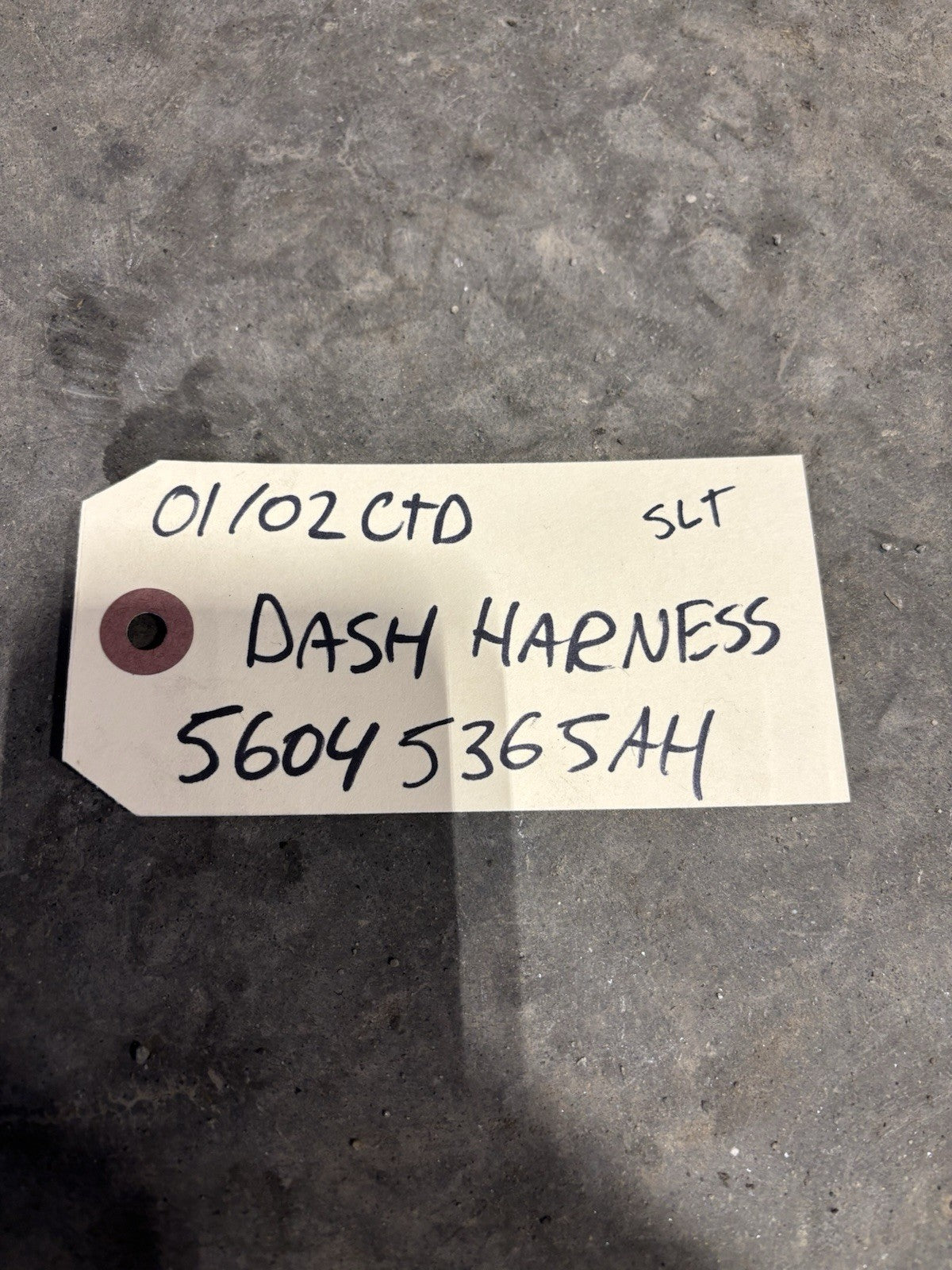 2002 DODGE RAM 2500 3500 24V CUMMINS DASH WIRING HARNESS 56045365AH