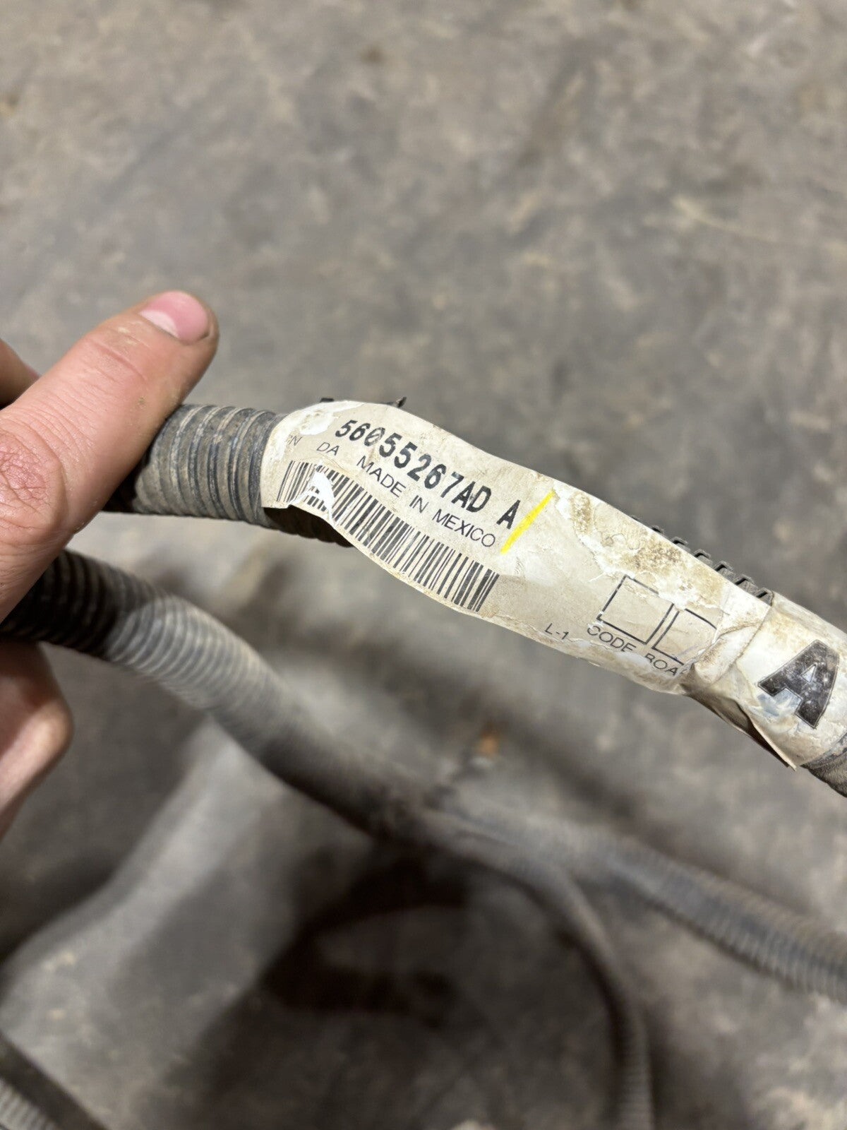 2007 .5 2008 RAM 2500 3500 FRAME CHASSIS WIRING HARNESS 4DOOR LONGBOX 56055267ad