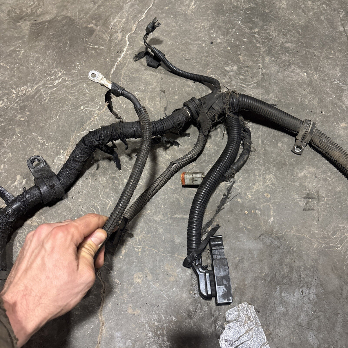 2000 .5 2001 DODGE RAM 2500 3500 5.924v CUMMINS 5SPD 6SPD ENGINE HARNESS 3946666