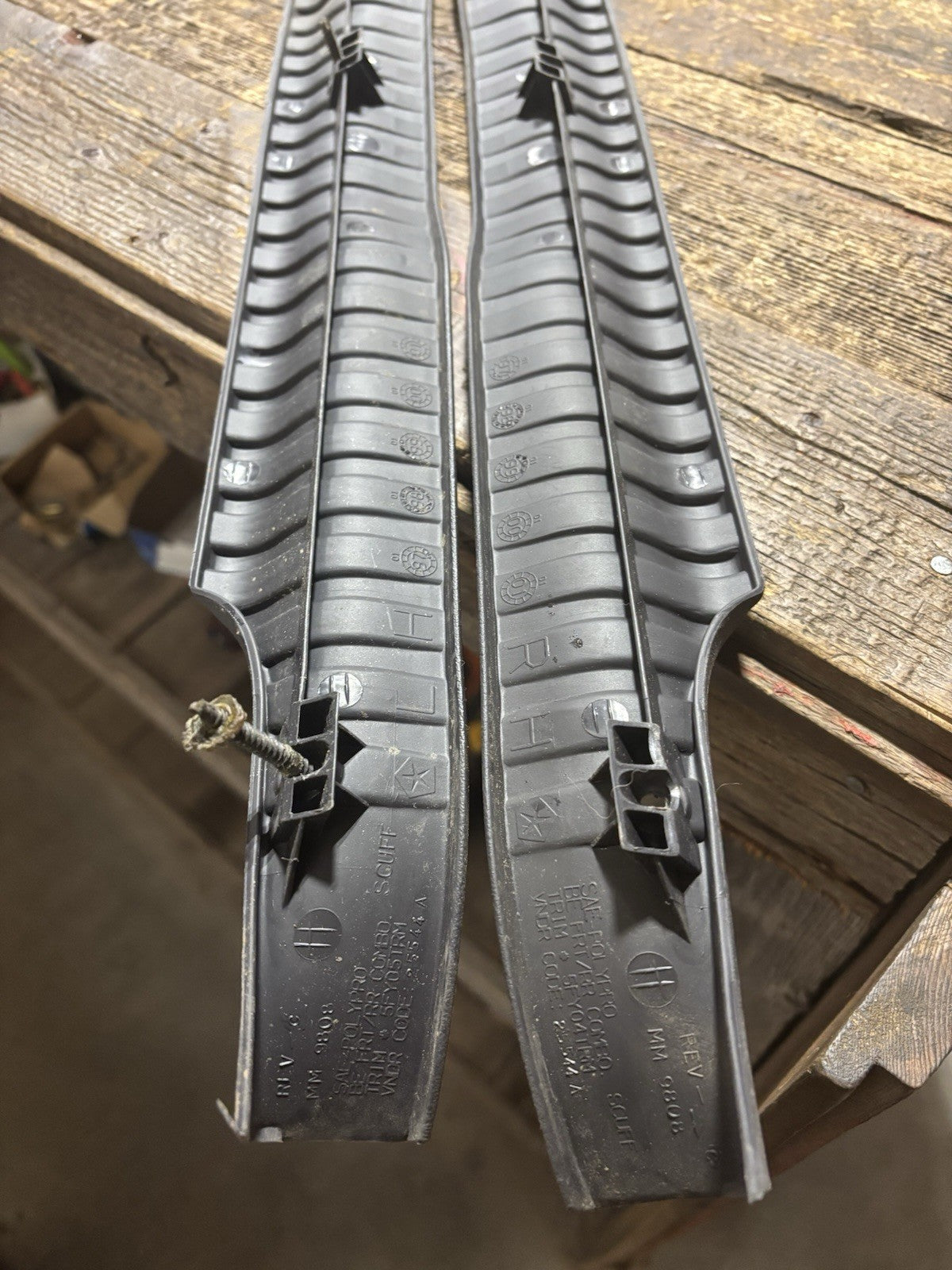 NICE 1998-2002 DODGE RAM 2500 3500 SET OF DARK GREY FLOOR TRIM FOR EXTENDED CAB