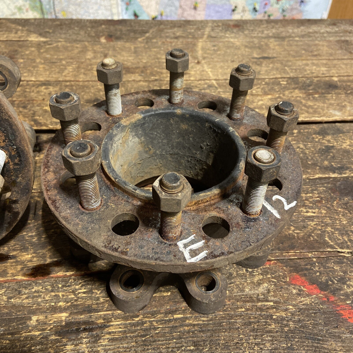 SET OF 2012 DODGE RAM 3500 CUMMINS FRONT DUALLY HUB ADAPTERS SPACERS