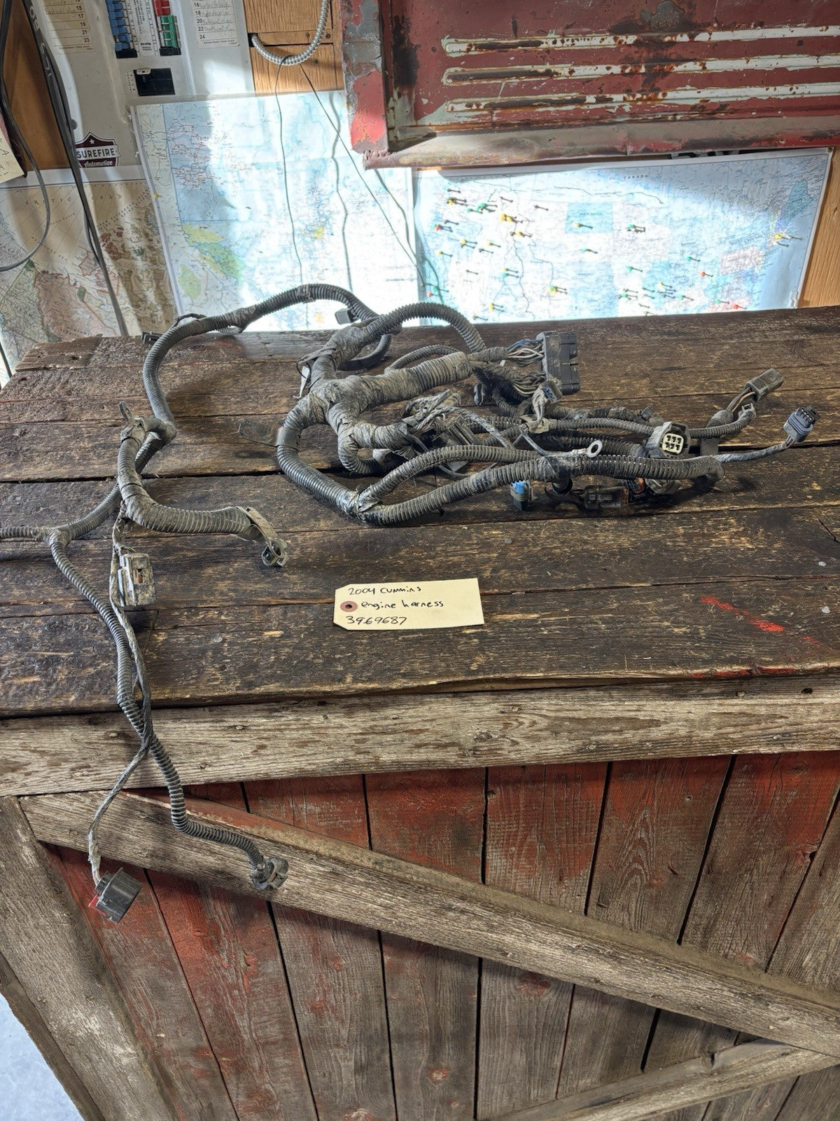 2004 DODGE RAM 5.9L CUMMINS ENGINE WIRING HARNESS 3969687