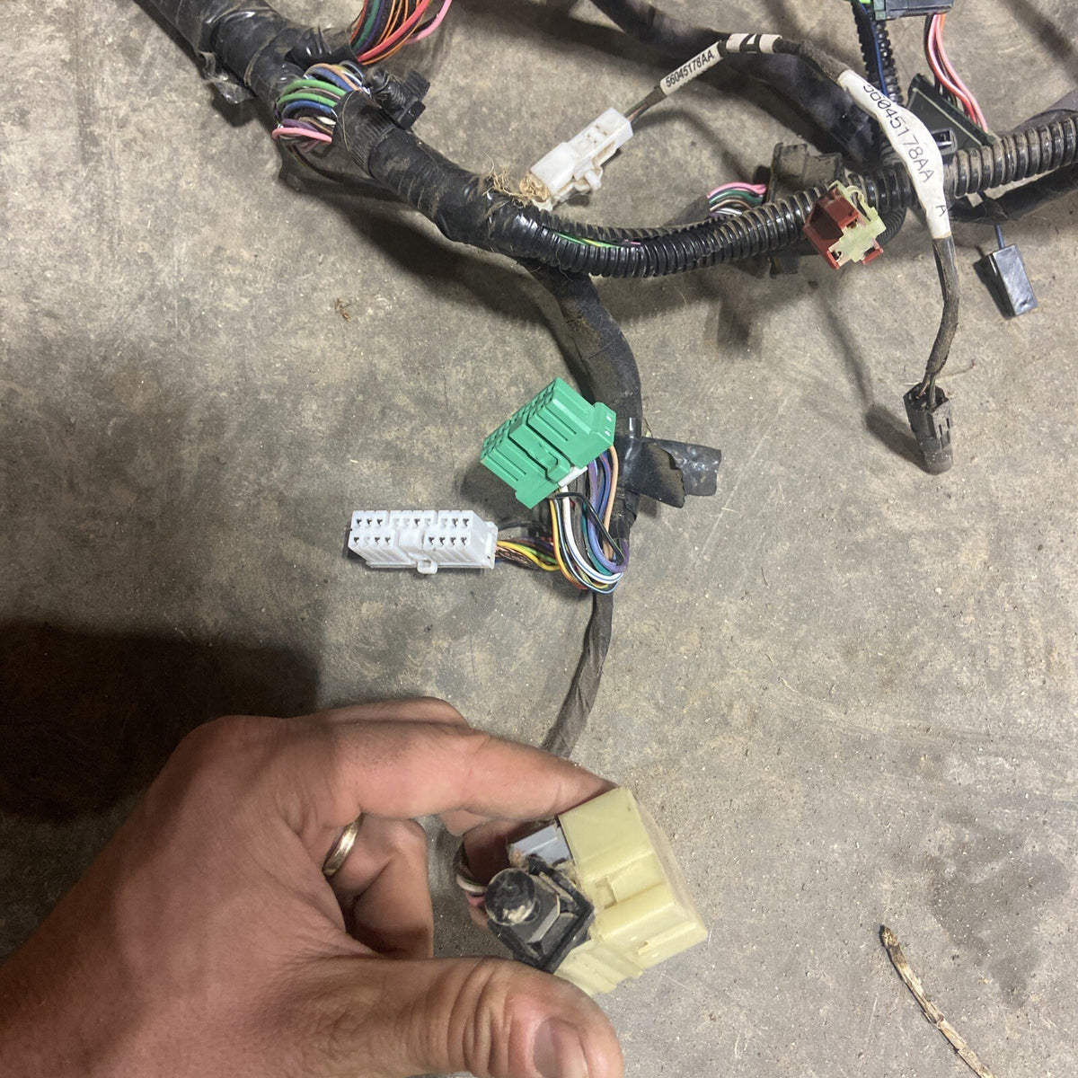 1998 DODGE RAM 2500 3500 CUMMINS 12V AUTOMATIC DASH WIRING HARNESS 56020485AB