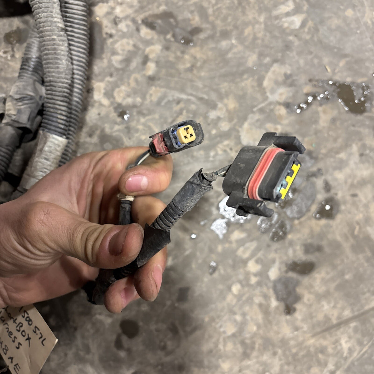 2007 2008 DODGE RAM 1500 CHASSIS FRAME HARNESS 56055248ae 4dr Shortbox