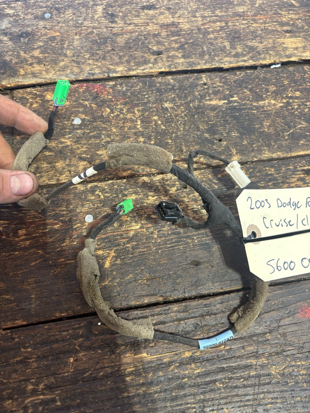 2003 DODGE RAM CLOCKSPRING CRUISE WIRING HARNESS 56000917AD