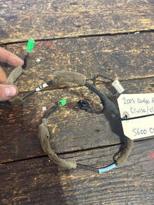 2003 DODGE RAM CLOCKSPRING CRUISE WIRING HARNESS 56000917AD
