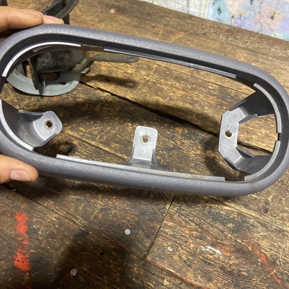 1998 - 2002 DODGE RAM 2500 3500 CUMMINS 4X4 SHIFTER  ASSEMBLY LIGHT GREY COVER