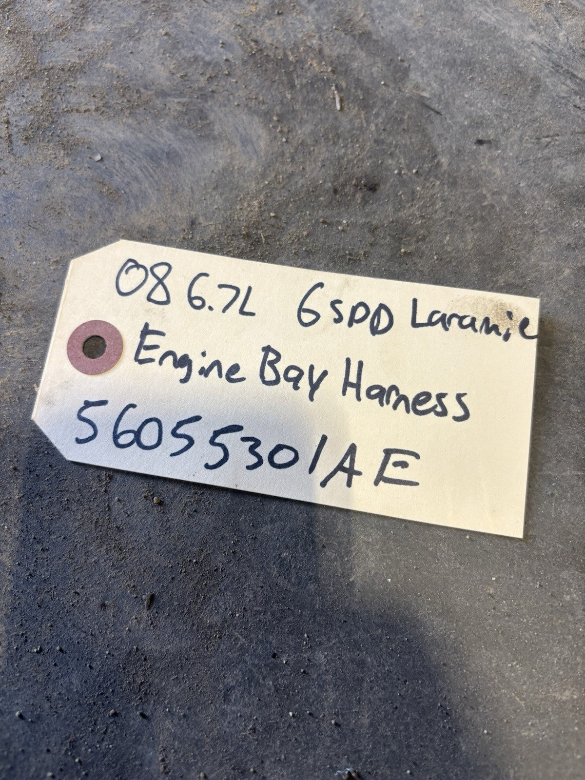 2008 DODGE RAM 2500 3500 6.7L CUMMINS 6spd G56 ENGINE BAY HARNESS 68035301ae