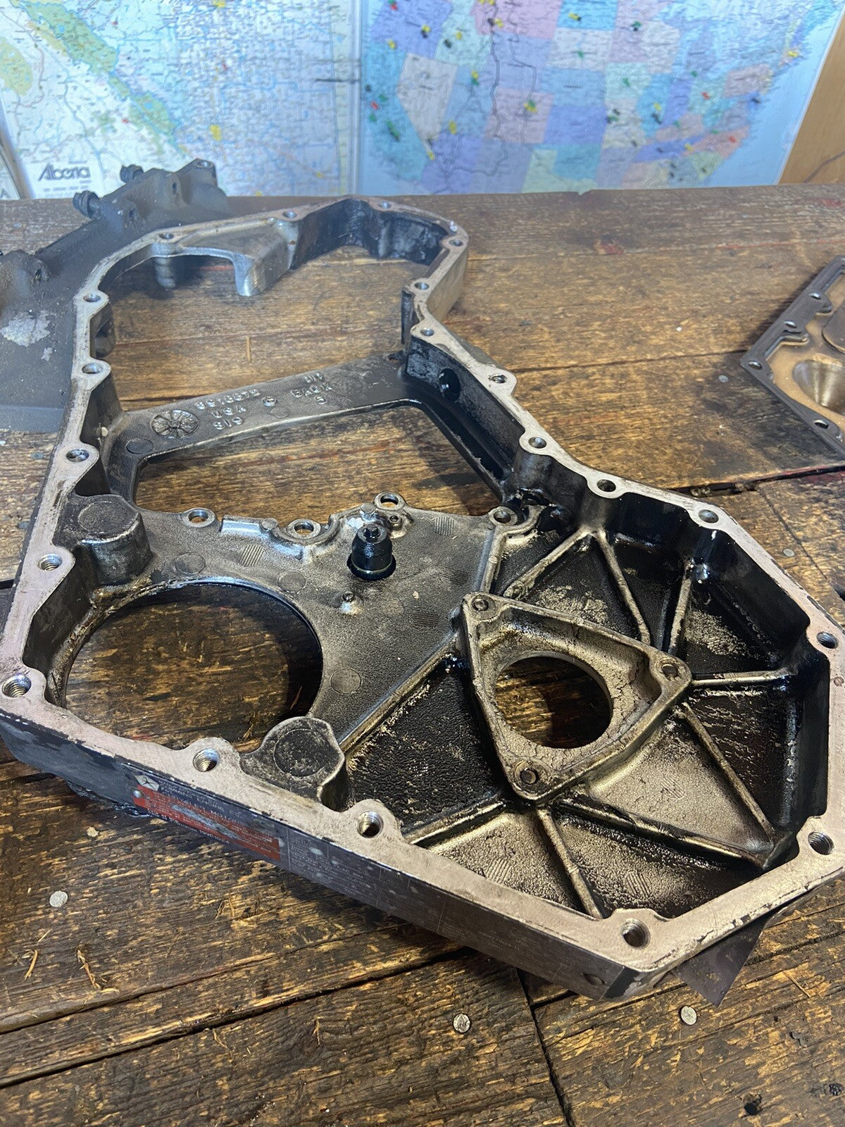 OEM 1989 - 1993 1ST GEN DODGE 5.9L 12V CUMMINS TIMING CASE COVER 3918872 3905203