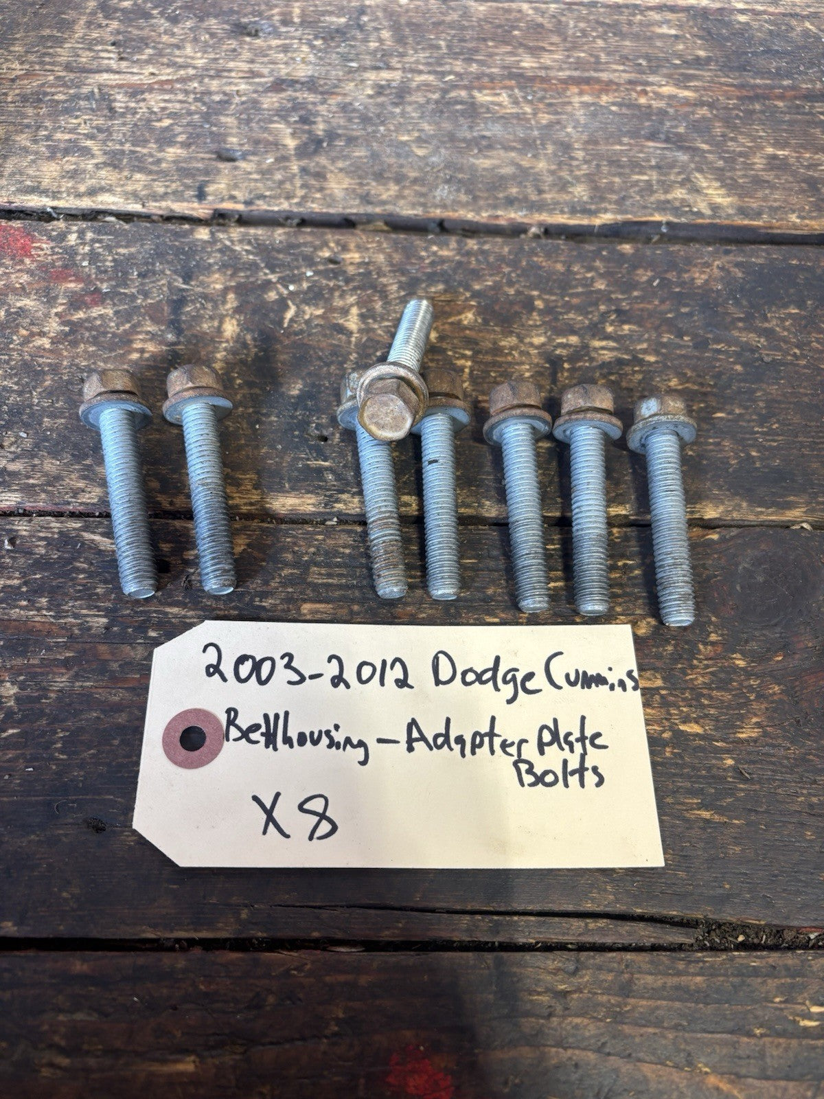 2003 - 2012 DODGE RAM CUMMINS AUTO / MANUAL BELLHOUSING TO ADAPTER PLATE BOLTS