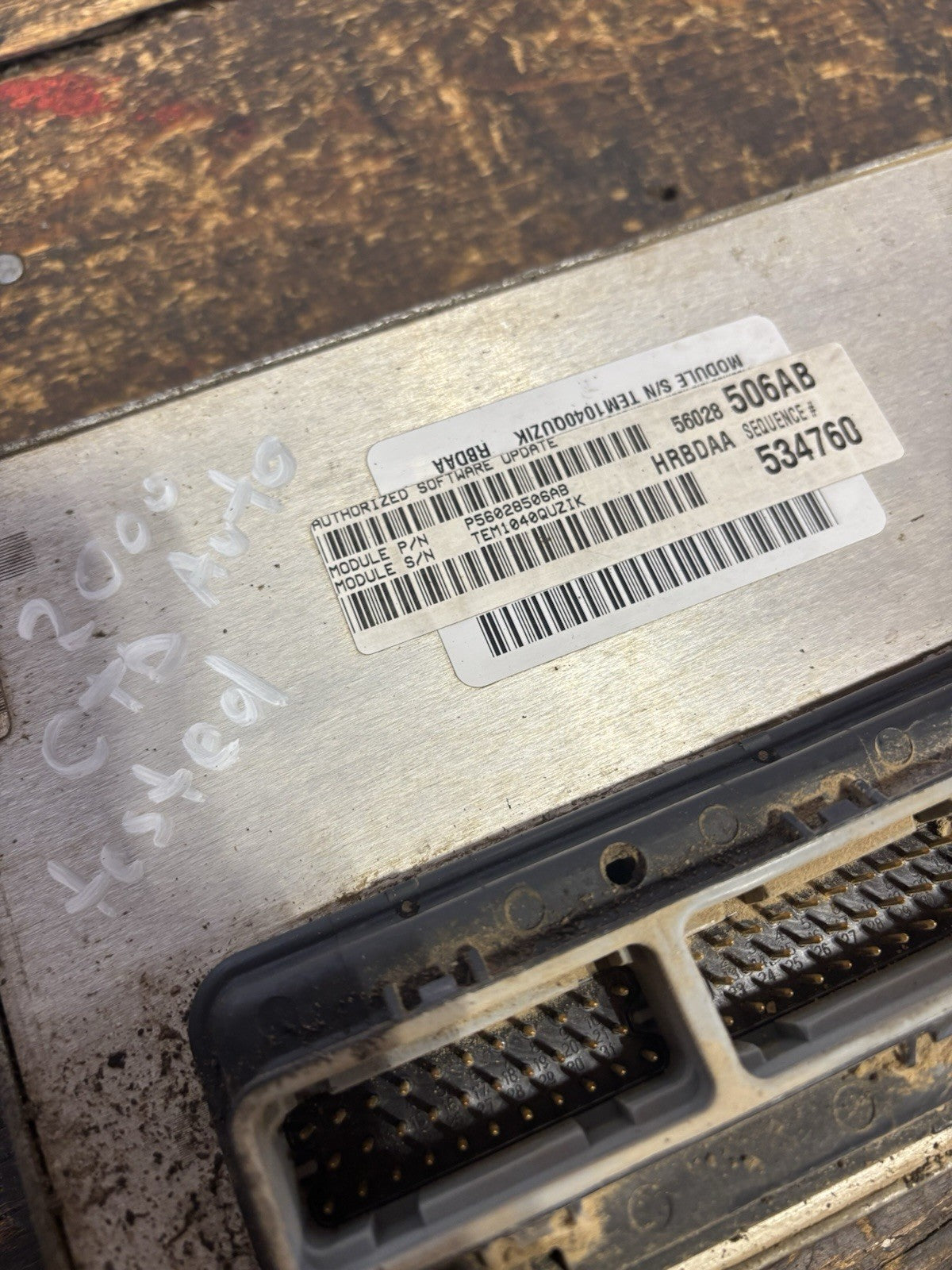 Late 2000 2001 DODGE RAM CUMMINS AUTO PCM 560485086ab POWERTRAIN CONTROL MODULE