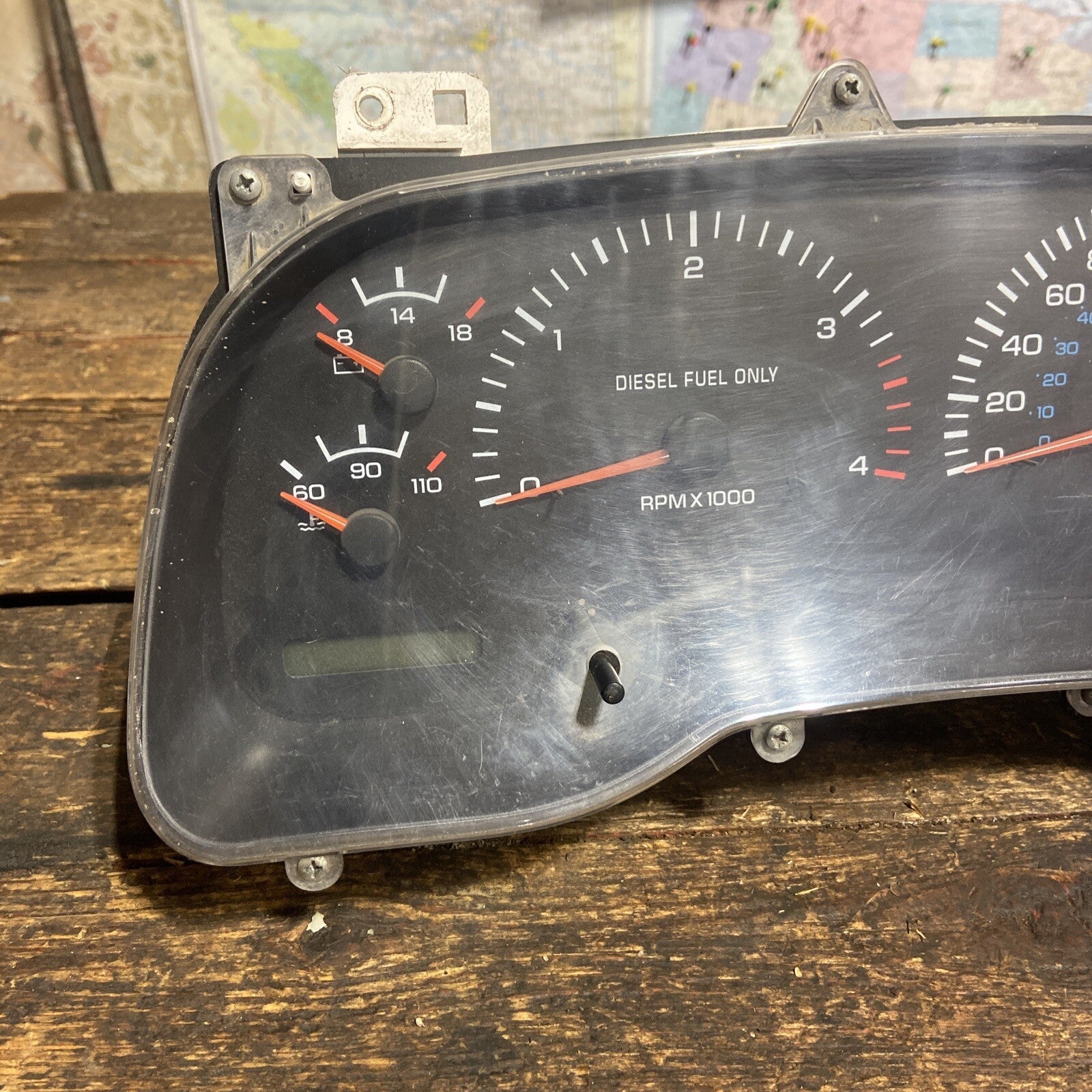 1998 .5 1999 DODGE RAM 2500 3500 24V CUMMINS INSTRUMENT GAUGE CLUSTER 56020616