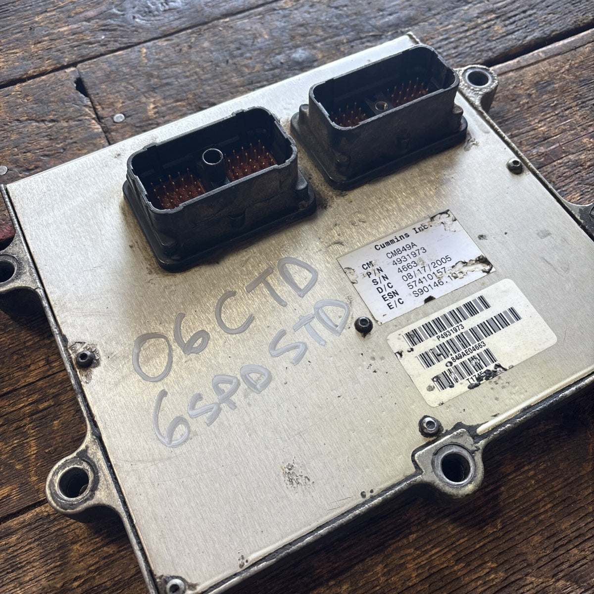 2006 DODGE RAM 2500 3500 CUMMINS 5.9L 6spd MANUAL ECM PN 4931973