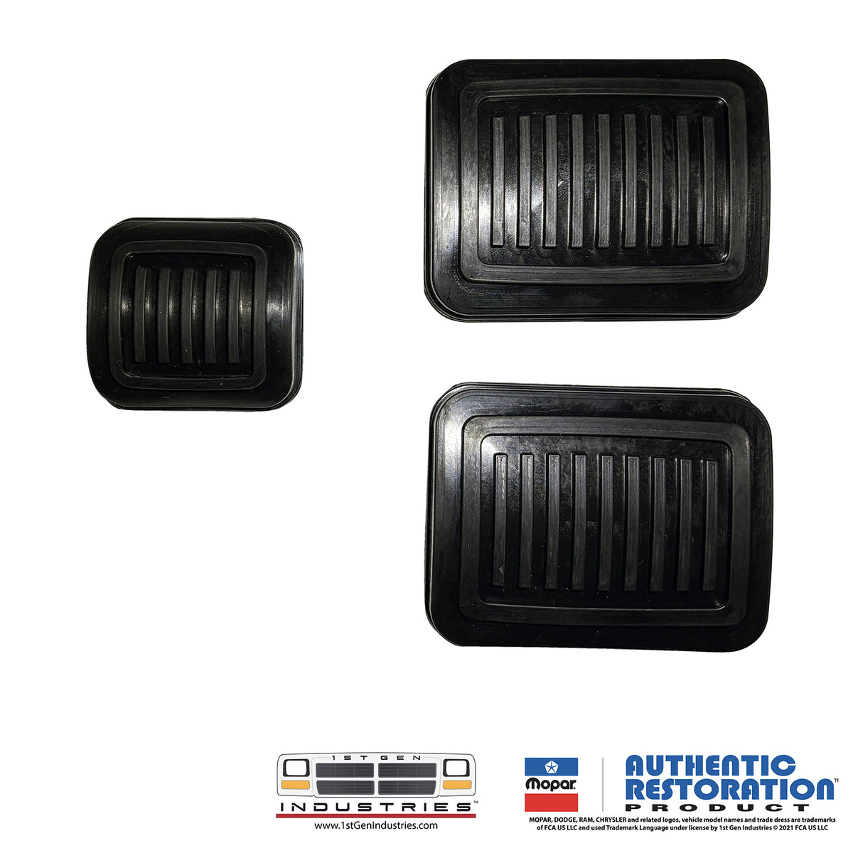 OEM 1ST GEN DODGE RAM 81-92 Replacement Pedal Rubber Footpads