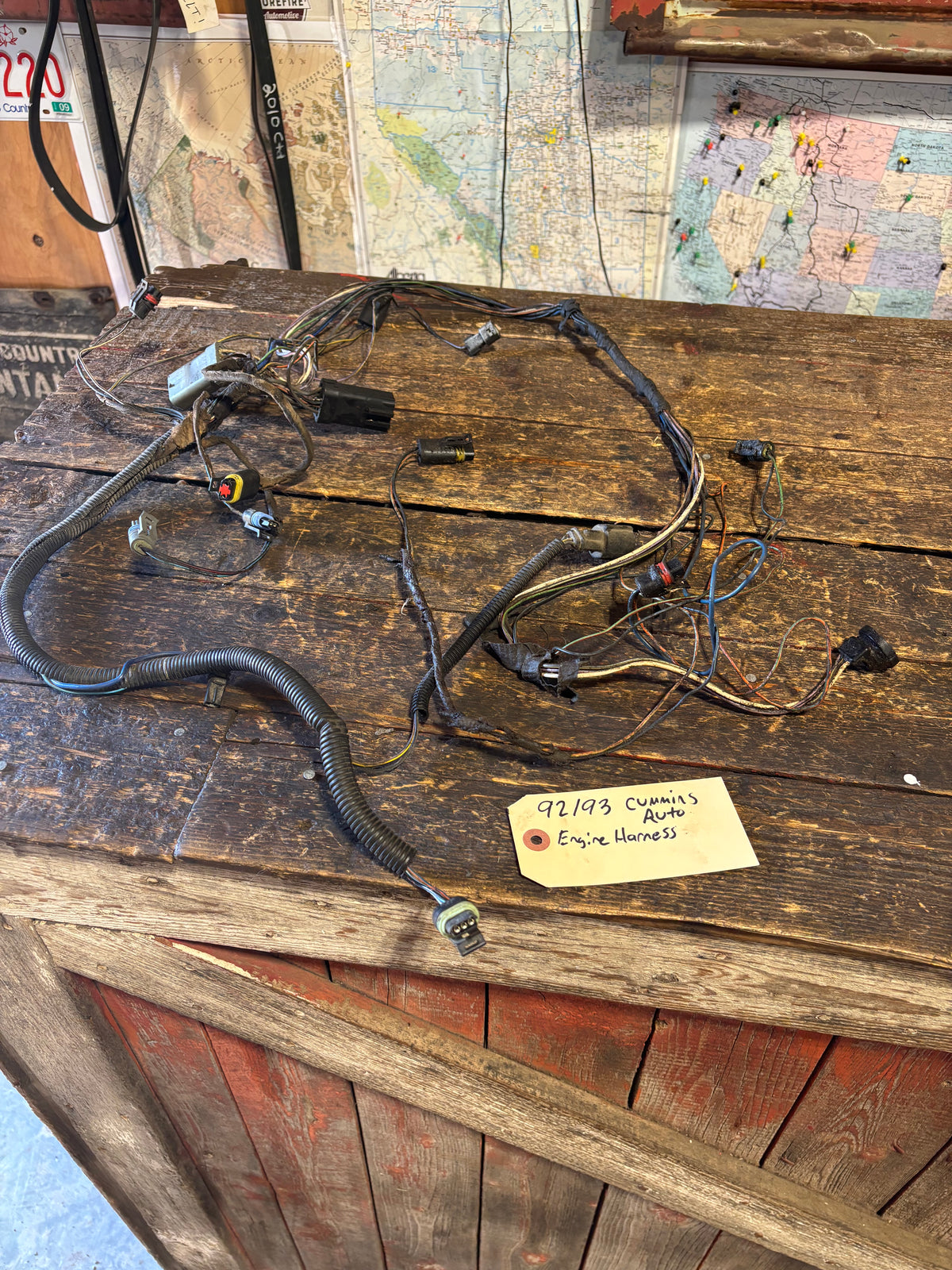 1992 1993 DODGE RAM 250 350 2wd 5.9L CUMMINS ENGINE HARNESS AUTOMATIC 56018164