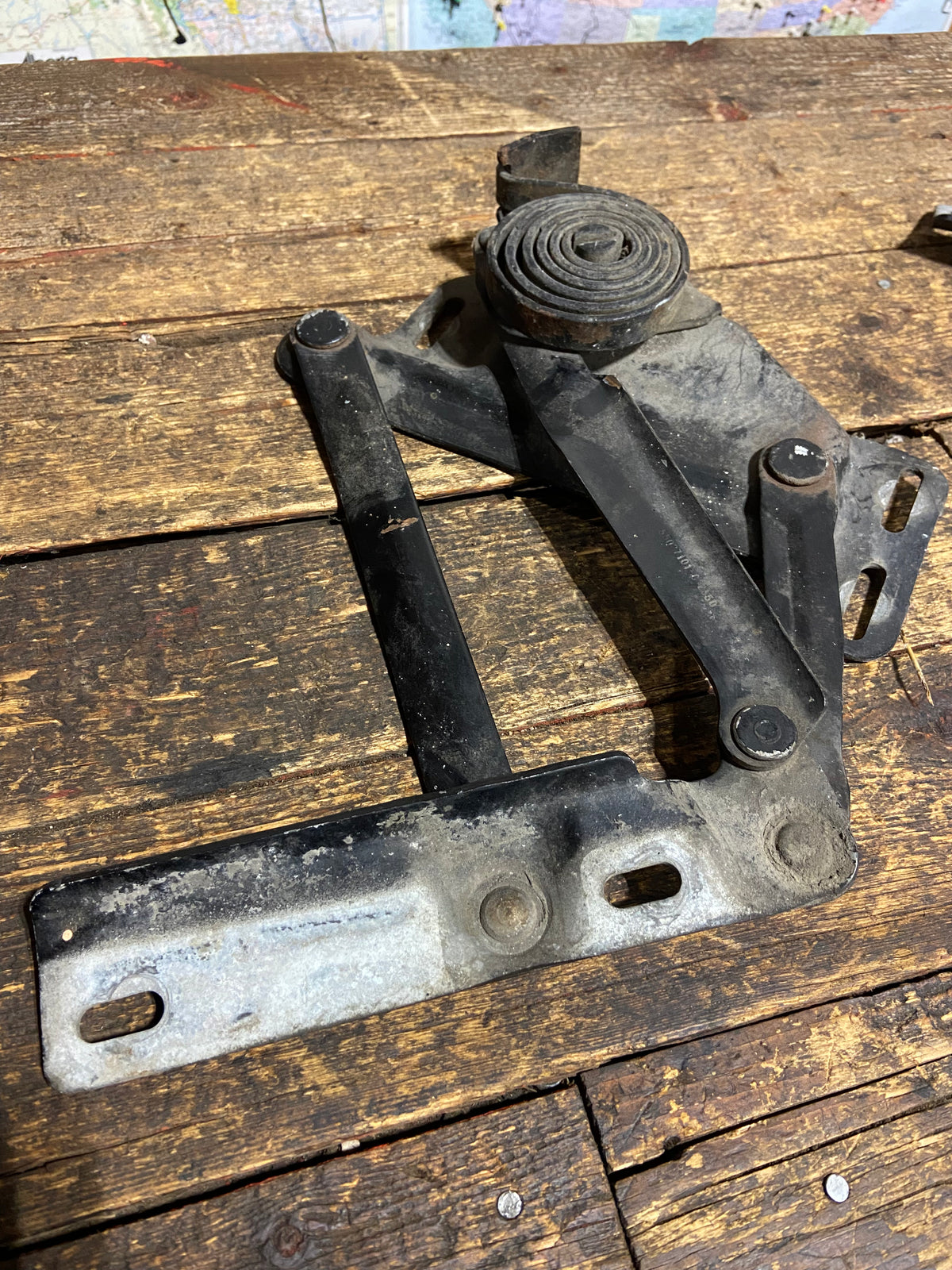 1989-1993 Dodge Ram Black Hood Hinges Set