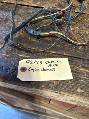 1992 1993 DODGE RAM 250 350 2wd 5.9L CUMMINS ENGINE HARNESS AUTOMATIC 56018164