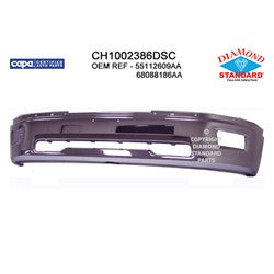 2009-2012 RAM 1500 (CAPA) CHROME FRONT BUMPER WITH FOG HOLES