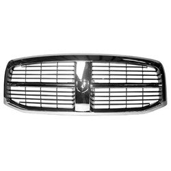 2006 - 2009 Dodge Ram 1500 2500 3500 Chrome grill with black inserts