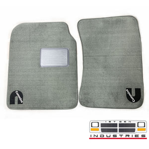 1ST GEN DODGE RAM 1989-1993 Charcoal “Grey” Cummins Branded Floor Mats