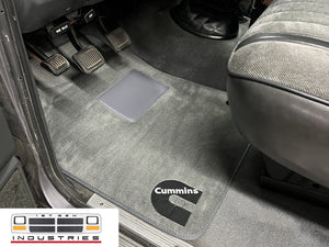 1ST GEN DODGE RAM 1989-1993 Charcoal “Grey” Cummins Branded Floor Mats