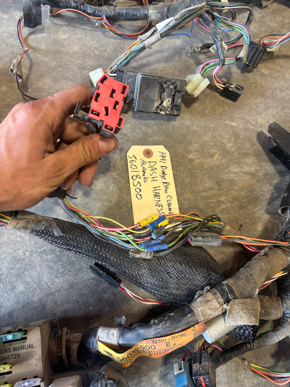 91 Dodge Ram Cummins Auto Power Windows Dash Harness