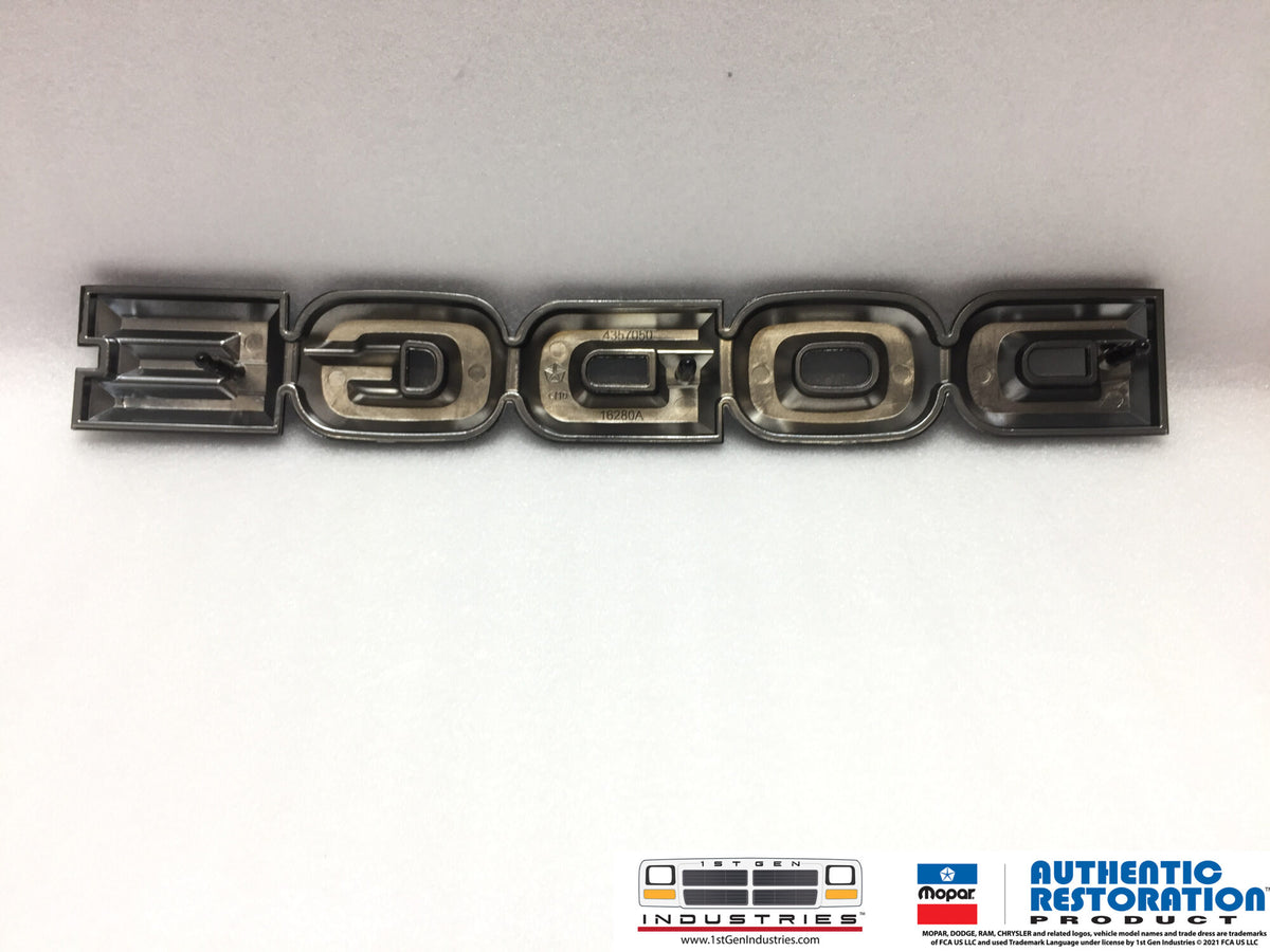 OEM REPRODUCTION 1985-1990 Dodge Truck Hood Emblem
