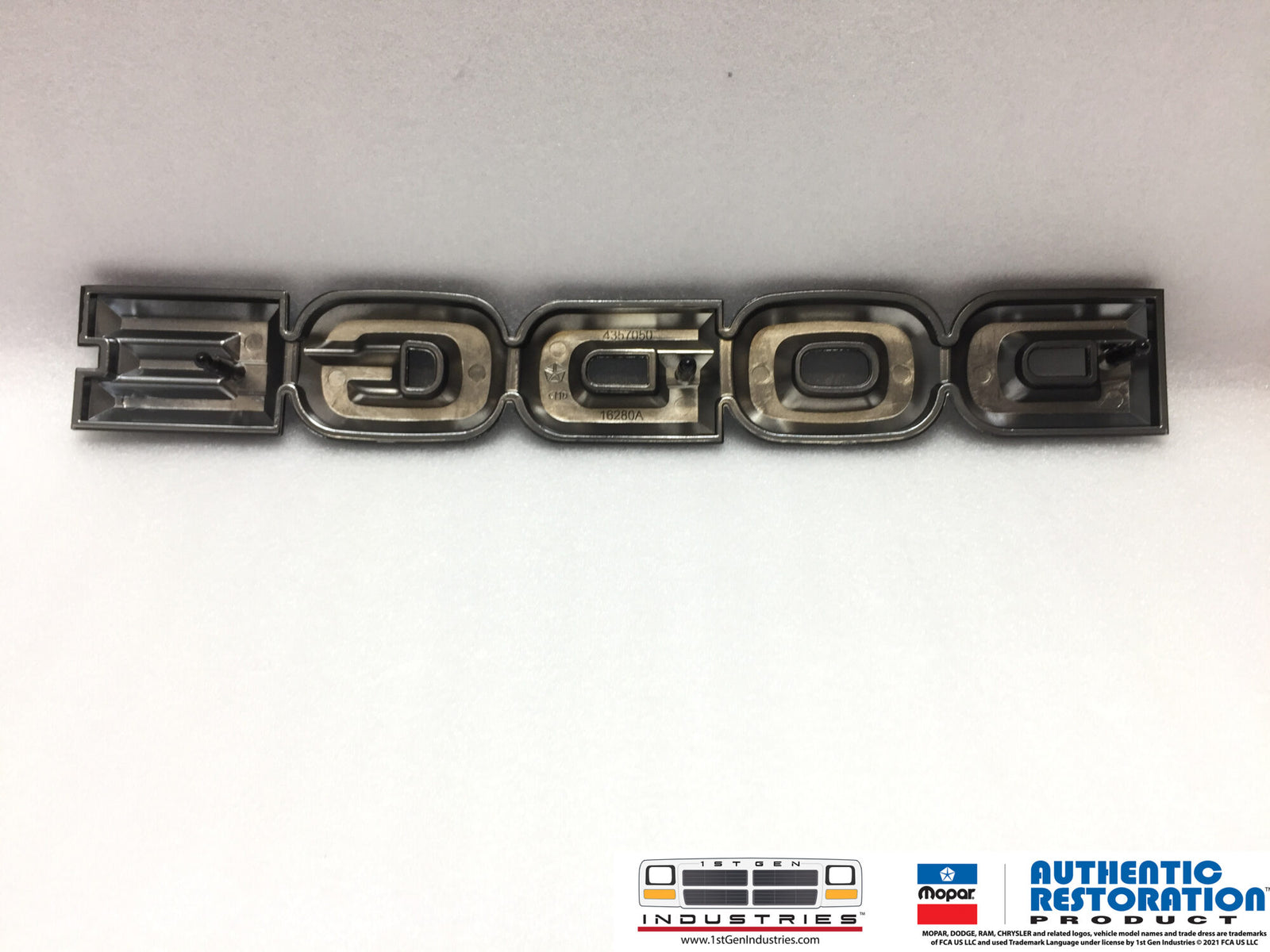 OEM REPRODUCTION 1985-1990 Dodge Truck Hood Emblem