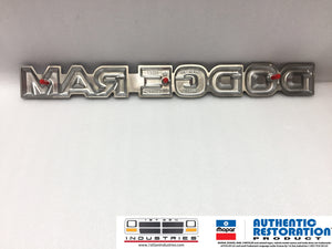 NEW OEM REPRODUCTION 1981-1990 Dodge Ram Tailgate Emblem