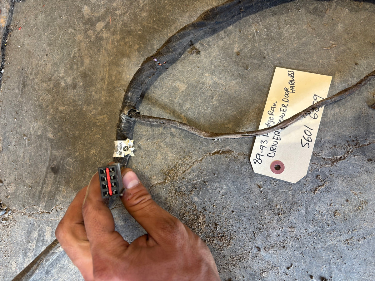 89-93 Dodge Ram LH Driver Door Wiring Harness