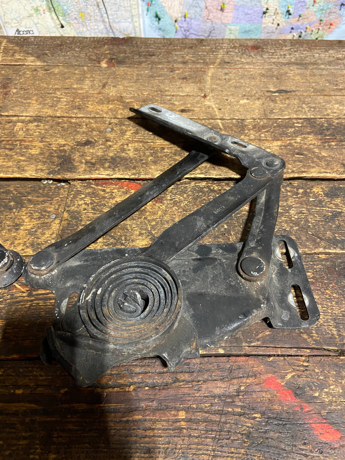 1989-1993 Dodge Ram Black Hood Hinges Set