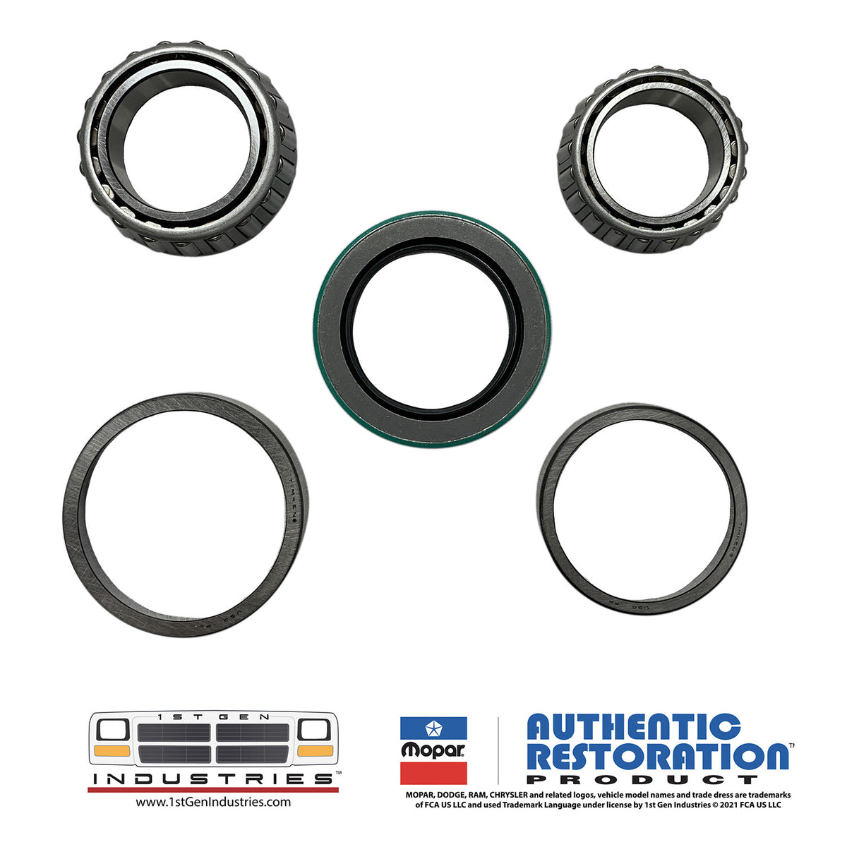 89-93 1ST GEN DODGE RAM W250/350 Front Hub Bearing and Seal Kit – Mopar Authentic Restoration