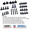 OEM 1ST GEN DODGE RAM 1991-1993 Grill Hardware Kit