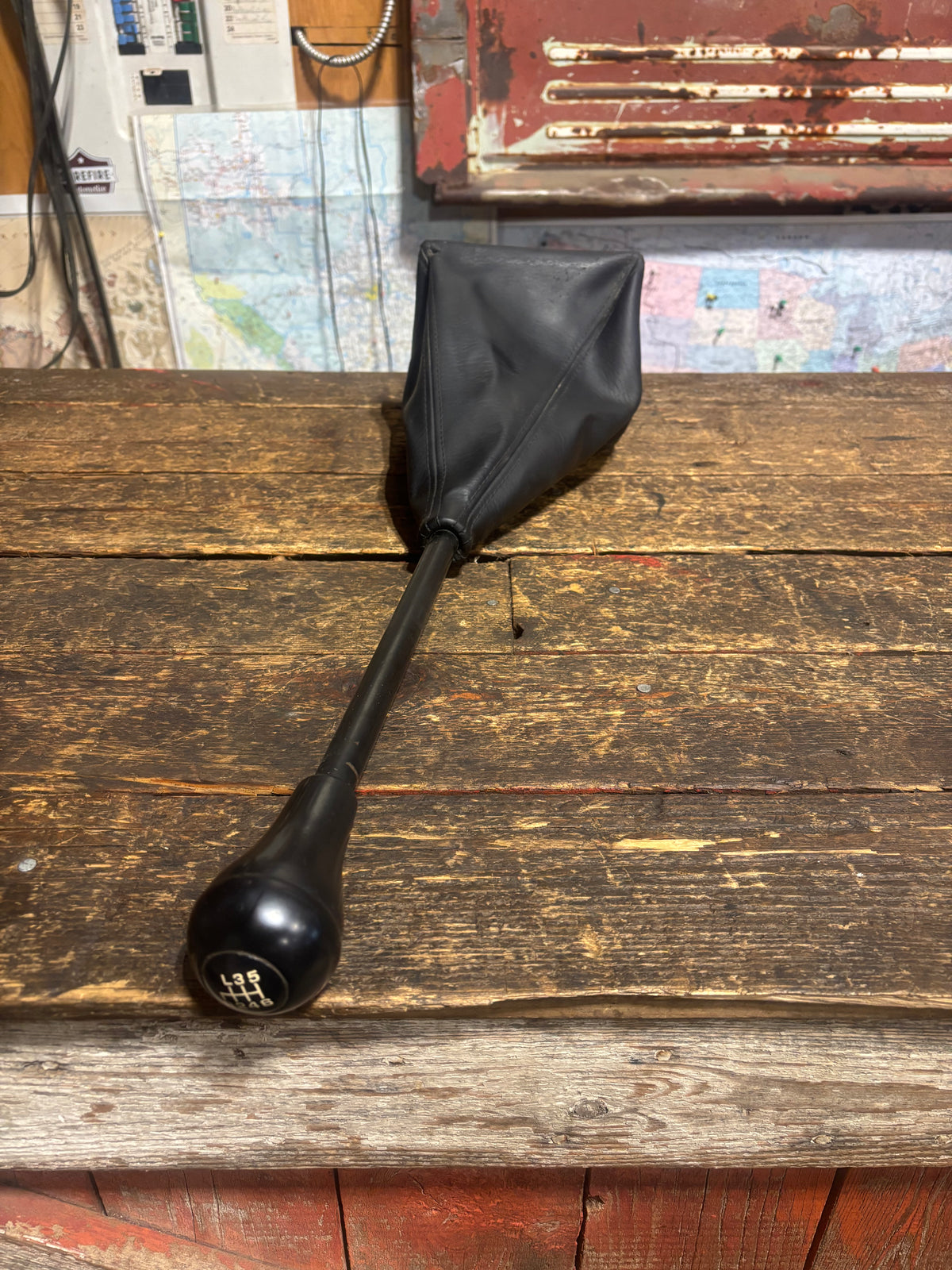 2003 - 2009 DODGE RAM CUMMINS G56 NV5600 6SPD SHIFTER KNOB AND BOOT NICE SHAPE