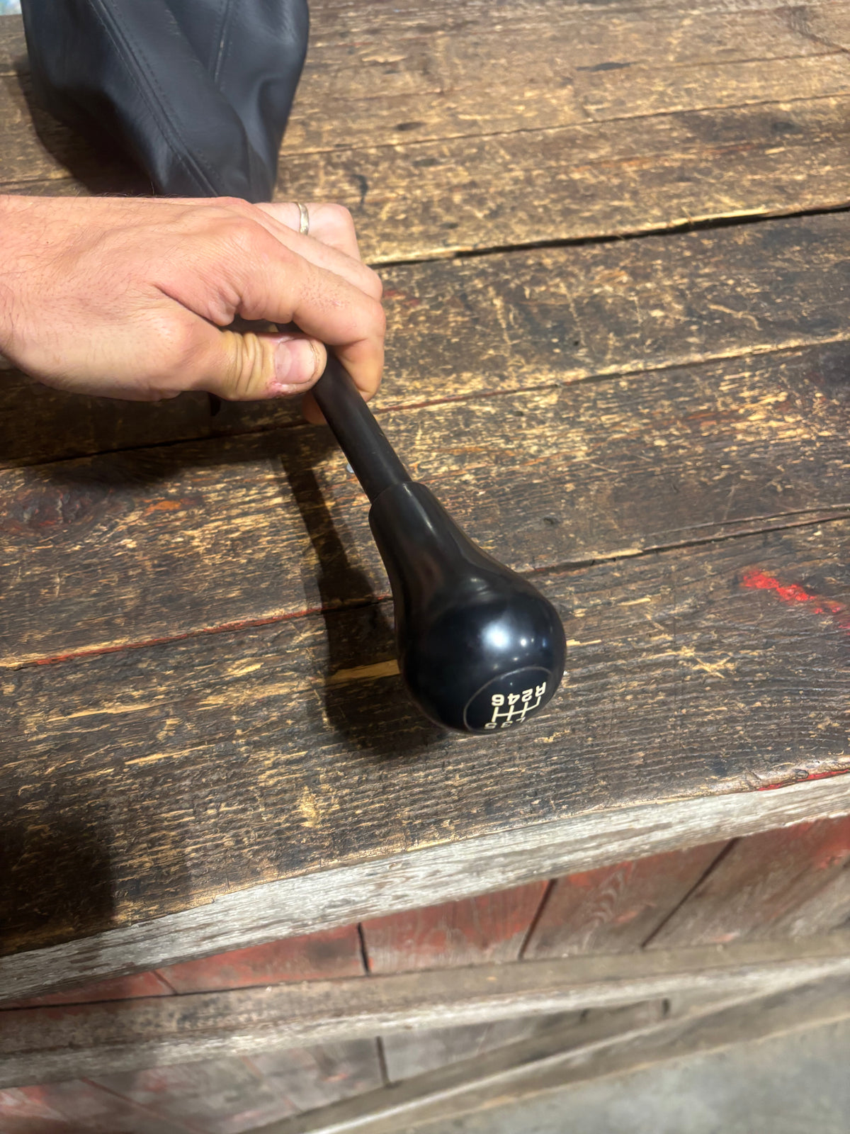 2003 - 2009 DODGE RAM CUMMINS G56 NV5600 6SPD SHIFTER KNOB AND BOOT NICE SHAPE