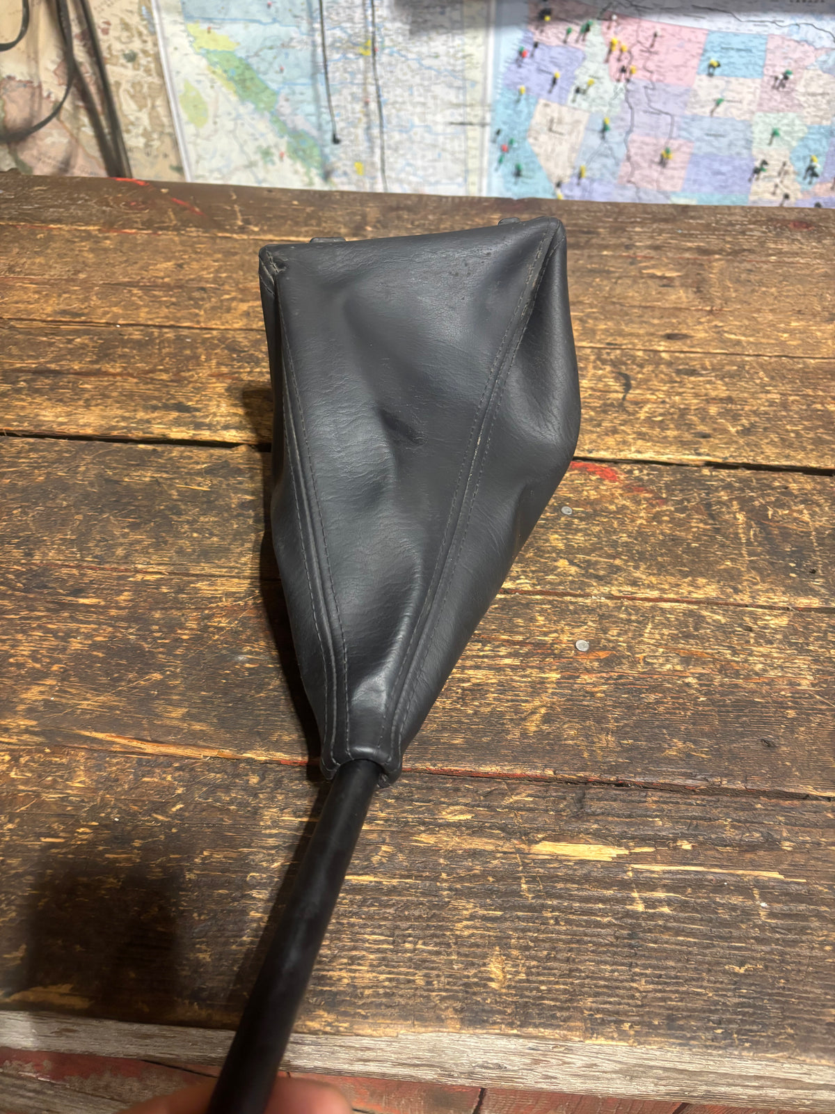 2003 - 2009 DODGE RAM CUMMINS G56 NV5600 6SPD SHIFTER KNOB AND BOOT NICE SHAPE