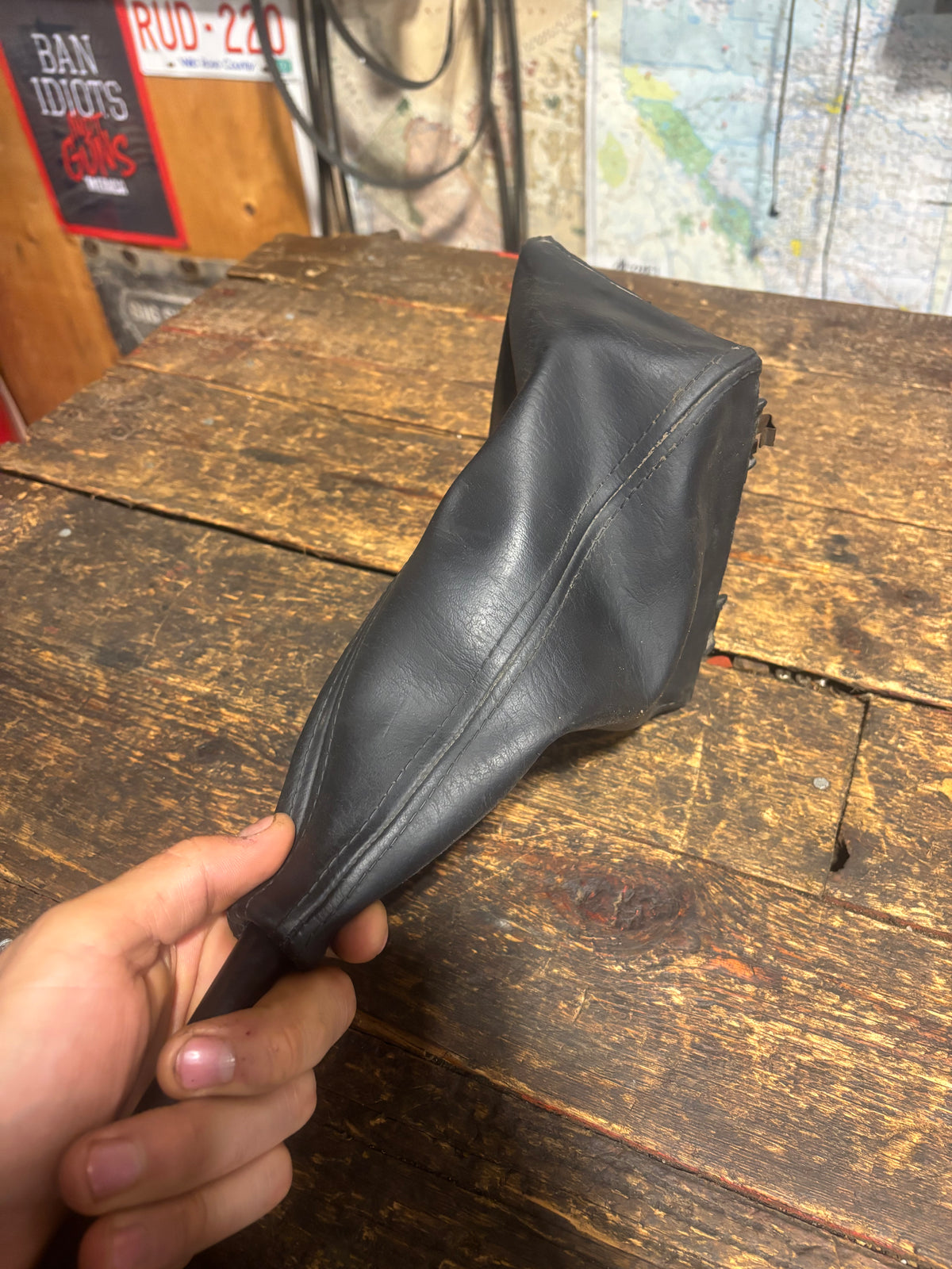 2003 - 2009 DODGE RAM CUMMINS G56 NV5600 6SPD SHIFTER KNOB AND BOOT NICE SHAPE